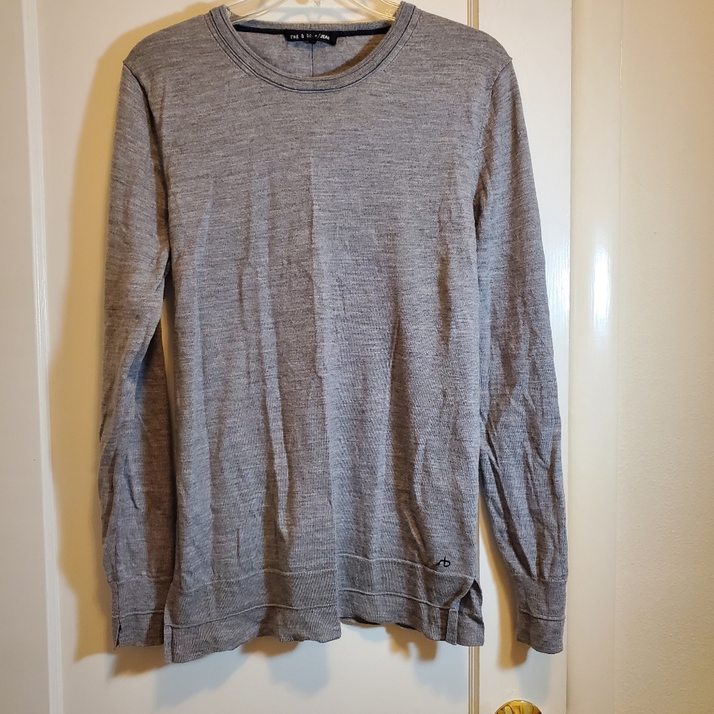 Rag & Bone gray wool sweater